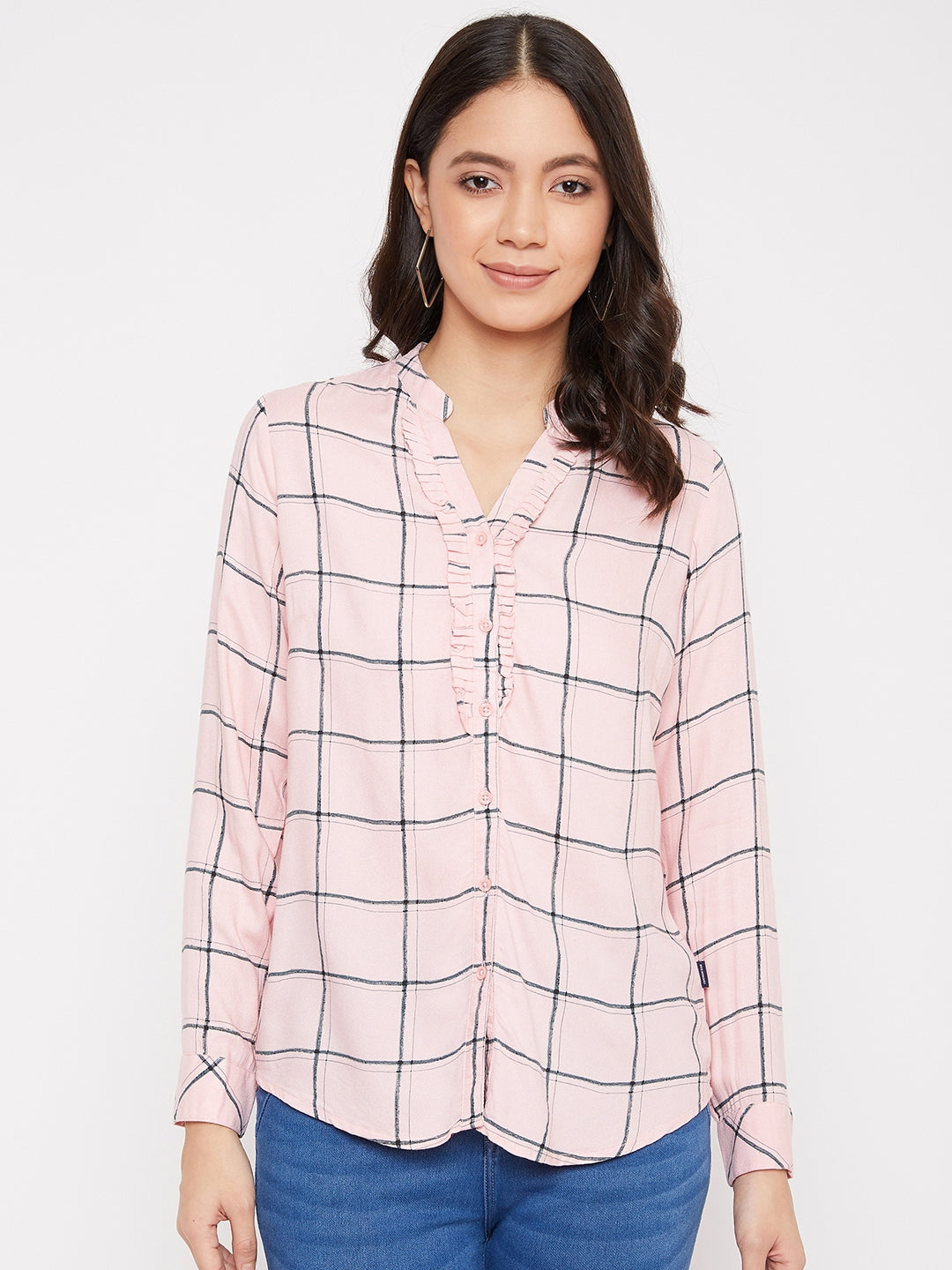 Checked Full Sleeves Casual Shirt - Women Shirts