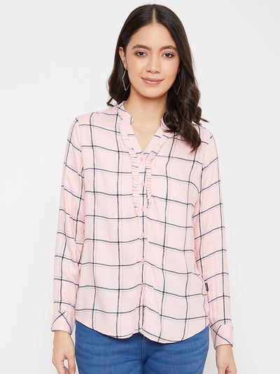 Checked Full Sleeves Casual Shirt - Women Shirts