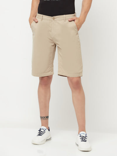 Beige Shorts - Men Shorts
