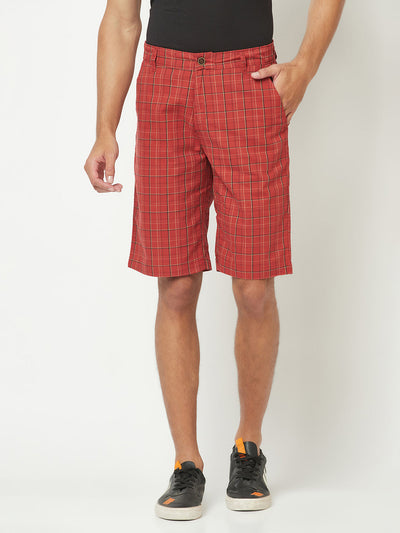  Red Plaid Shorts 