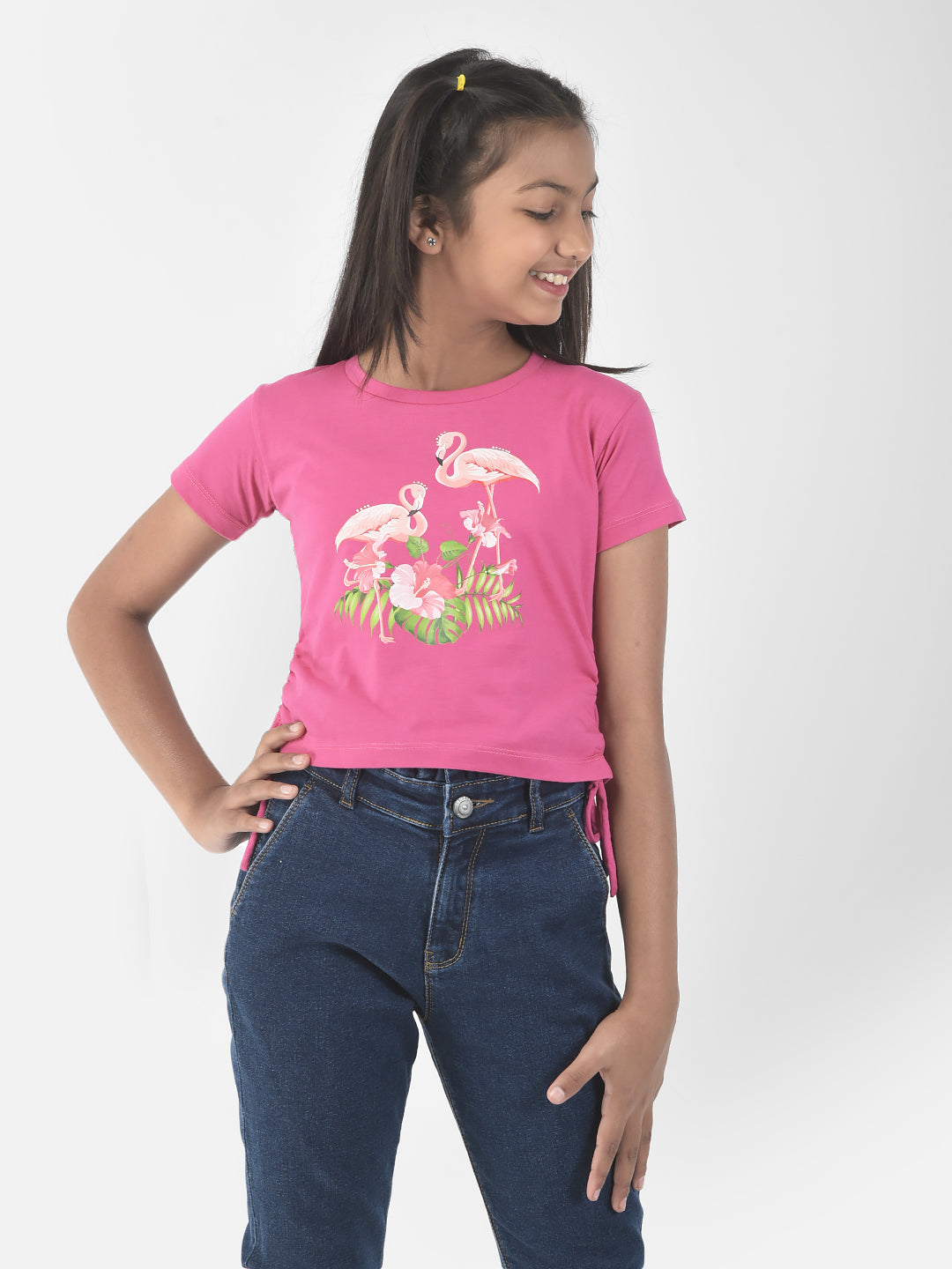  Pink Flamingo Crop Top