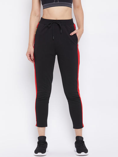 Black Ankle Length Track Pants - Women Track Pants