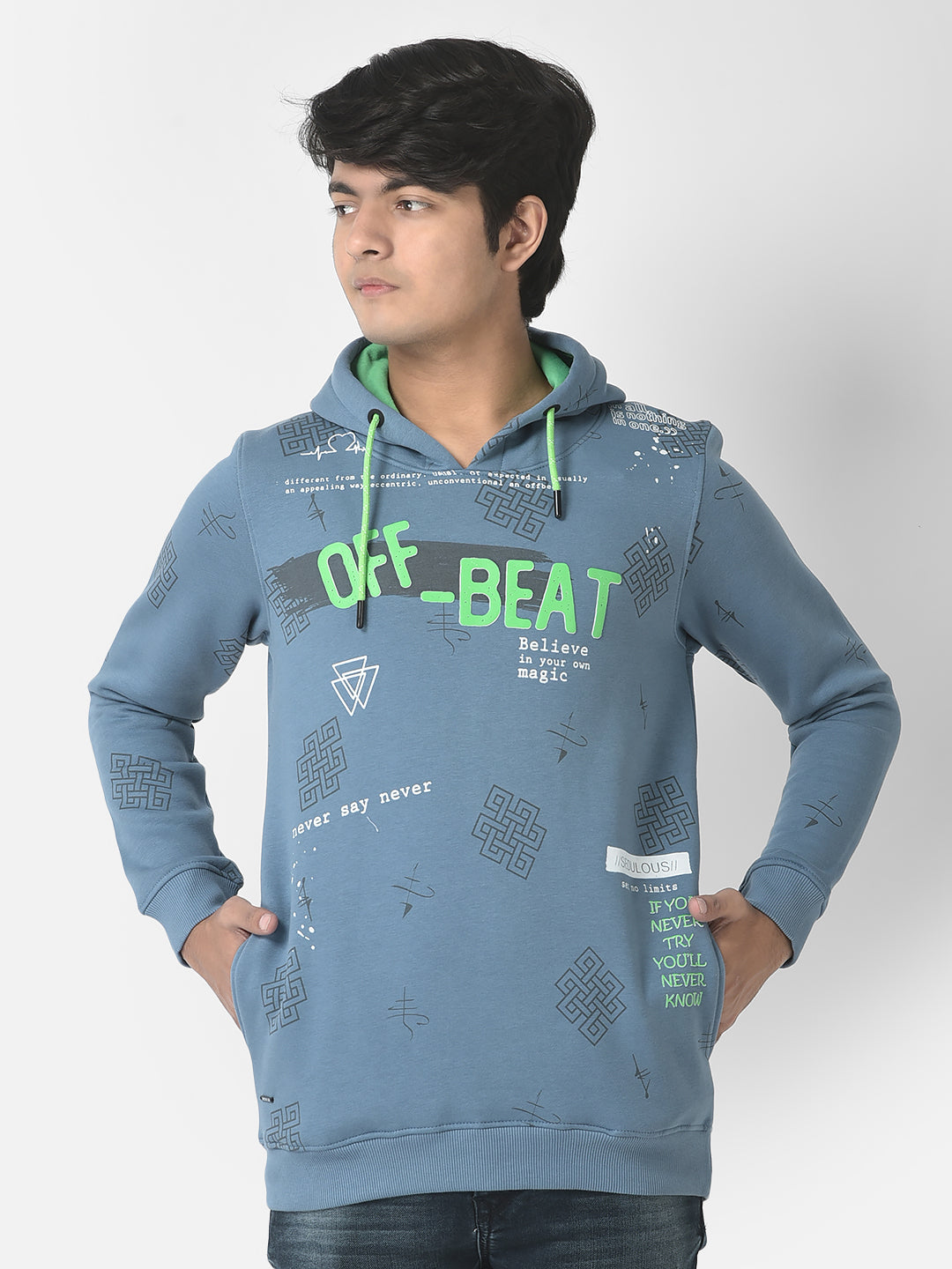  Blue Off-Beat Sweatshirt