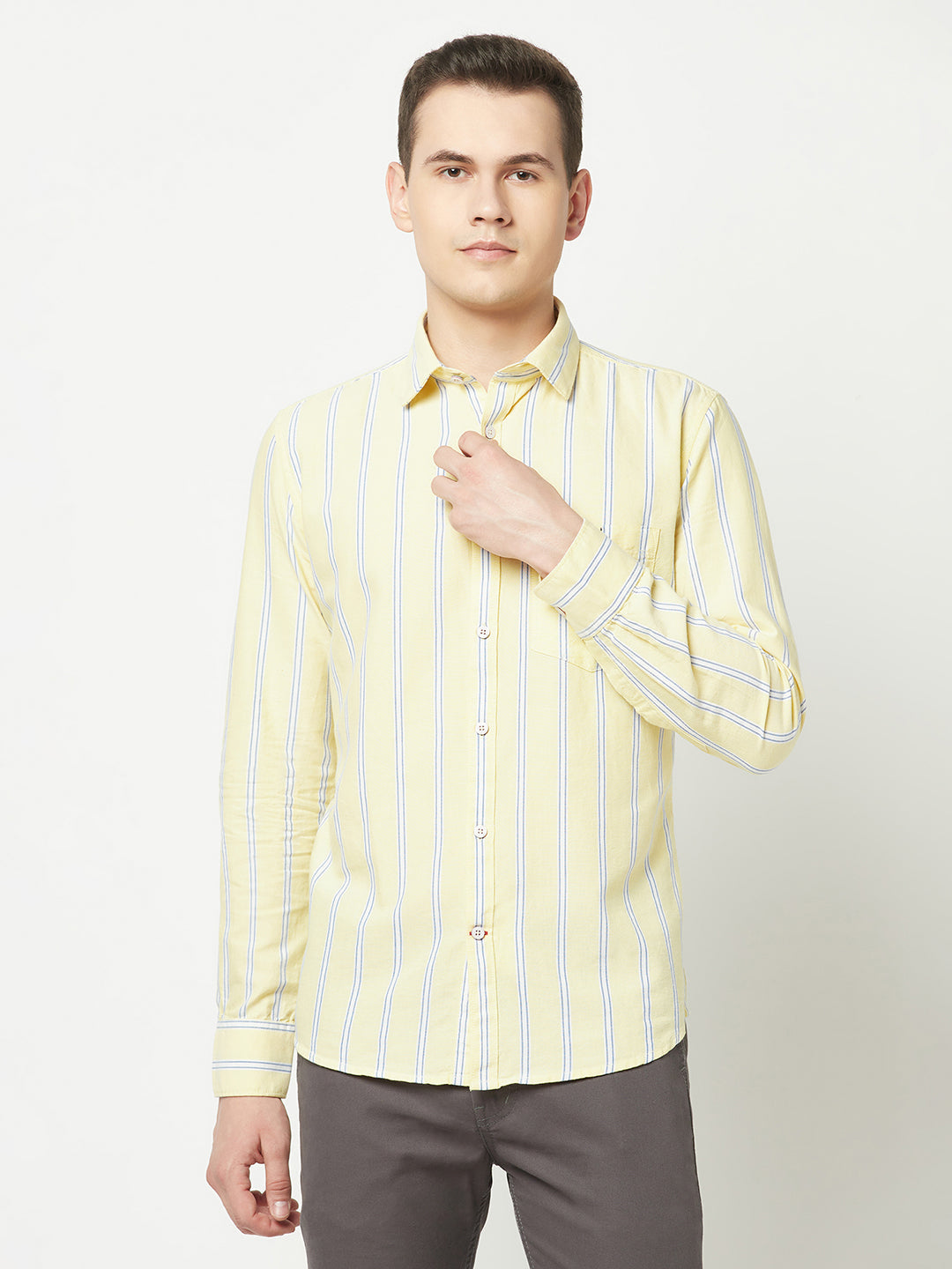  Striped Yellow Shirt