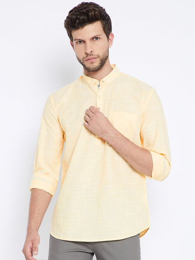 Yellow Kurta - Men Kurtas