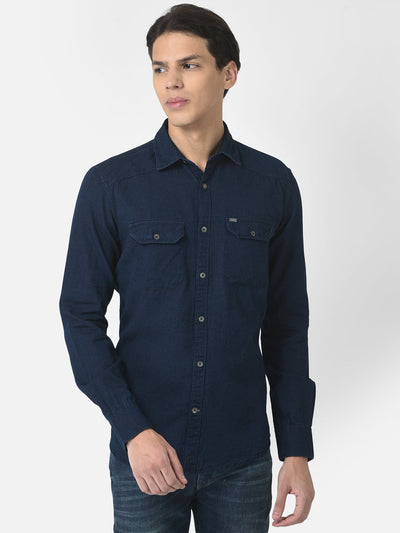 Shirt in Pure-Cotton Denim