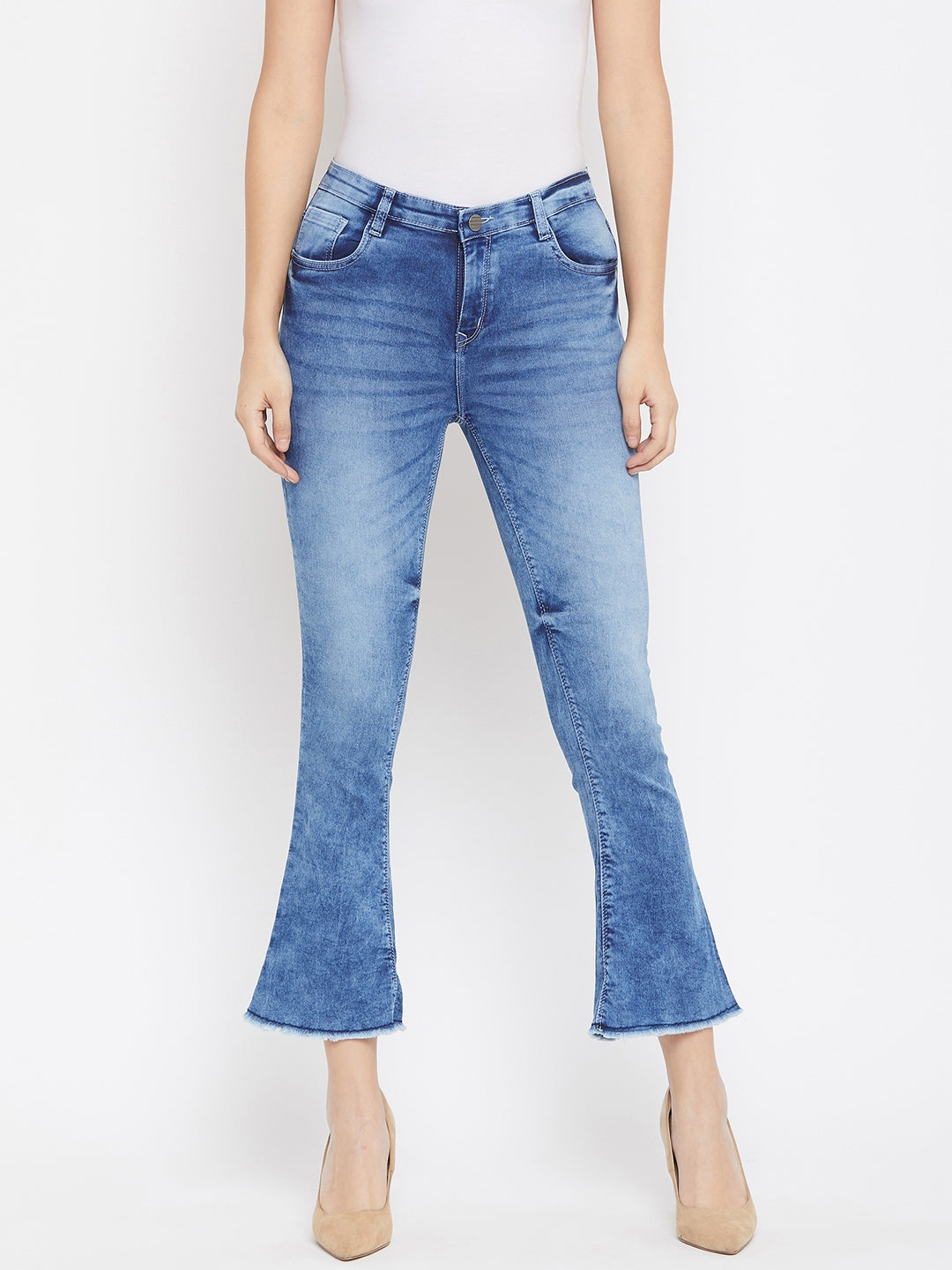 Blue Bootcut Jeans - Women Jeans