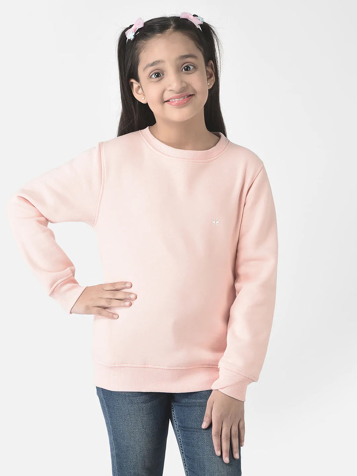  Baby Peach Brand-Logo Sweatshirt