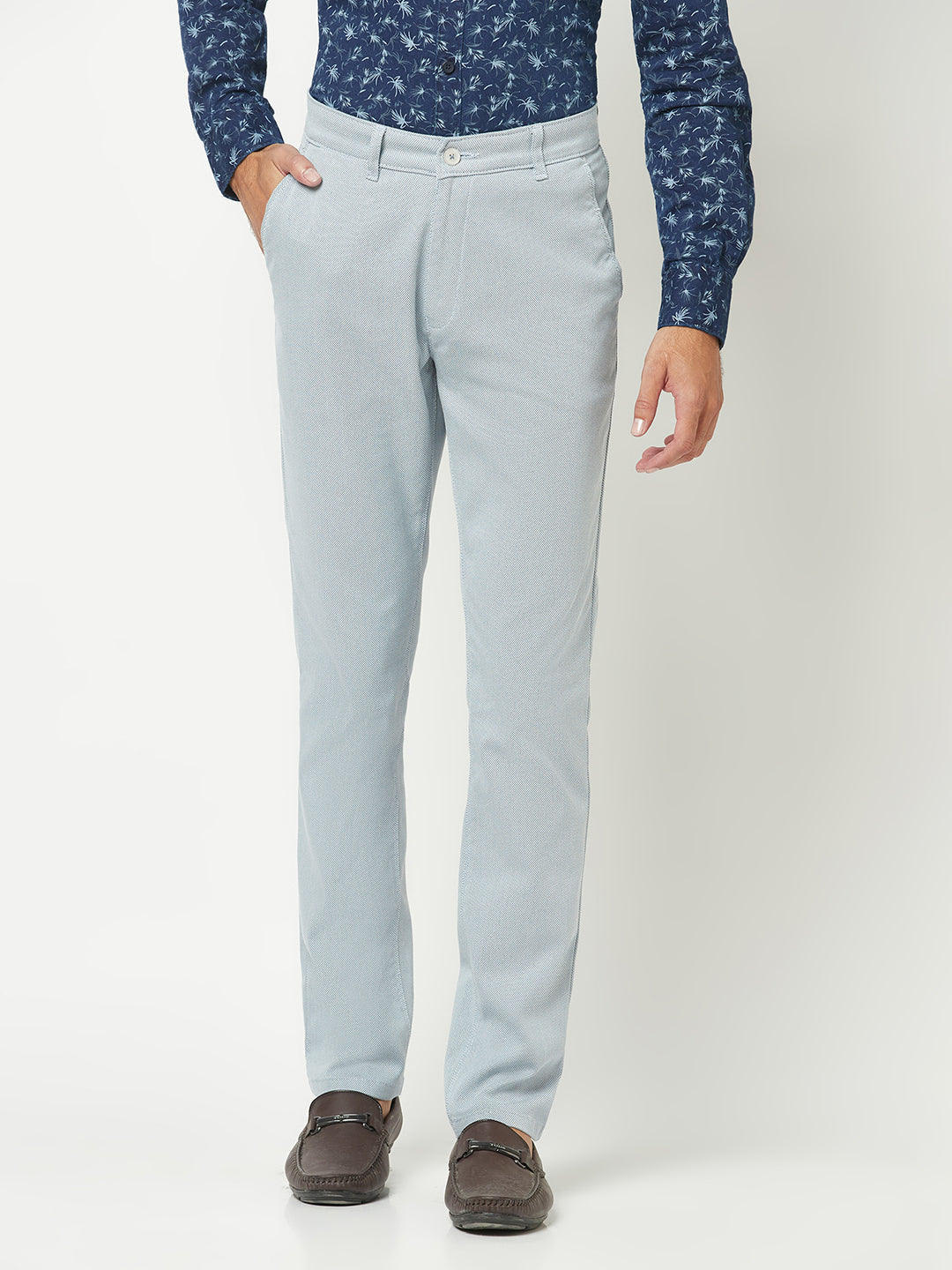  Light Blue Business Trousers