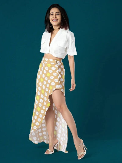 Handkerchief Skirt-Women Skirts-Crimsoune Club