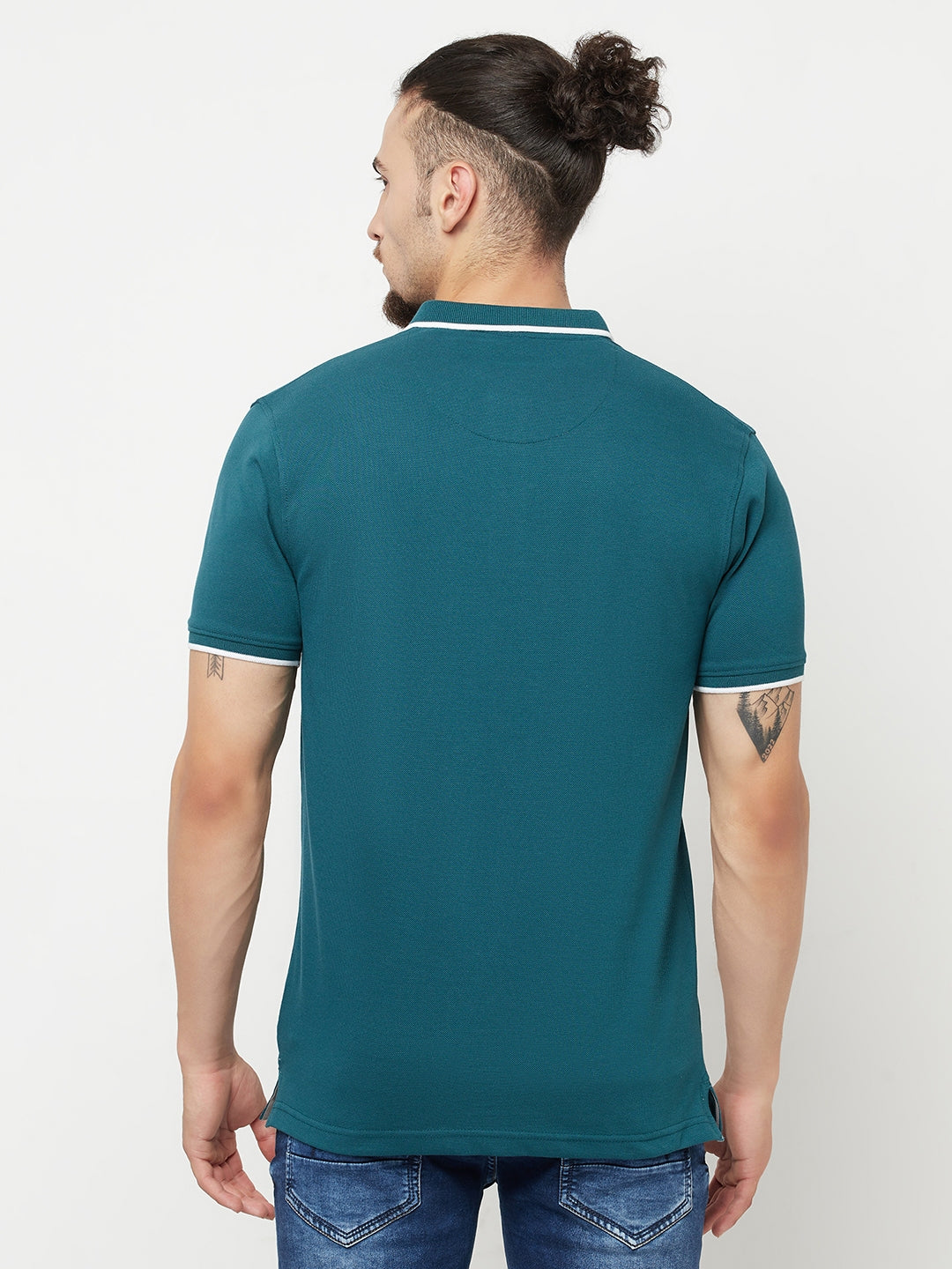 Green Polo T-Shirt - Men T-Shirts