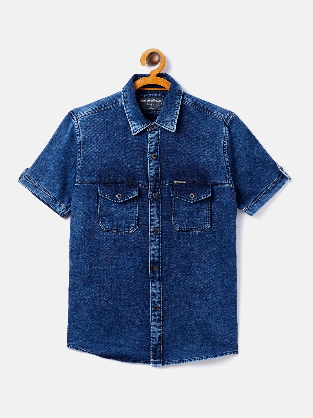 Navy Blue Denim Shirt - Boys Shirts