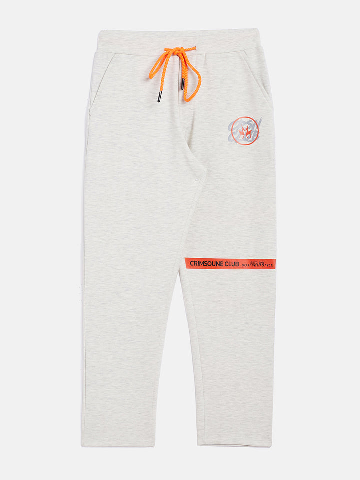 Off White Printed Track Pants - Boys Track Pants