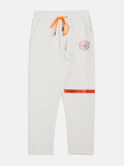 Off White Printed Track Pants - Boys Track Pants