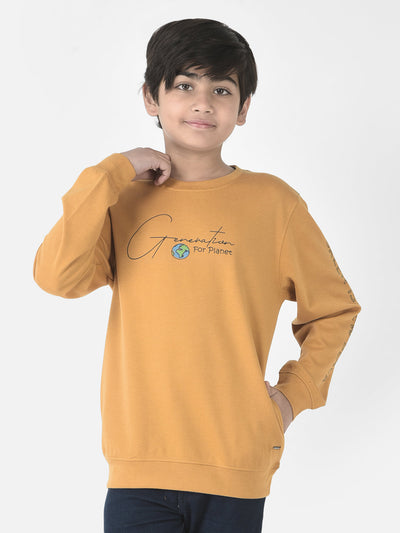  Mustard Generation Planet Sweatshirt\