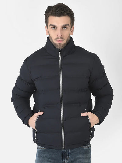 Blue Quilted Jacket 