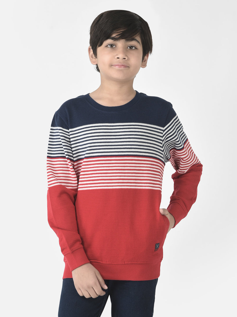  Red Stripe Sweatshirt 