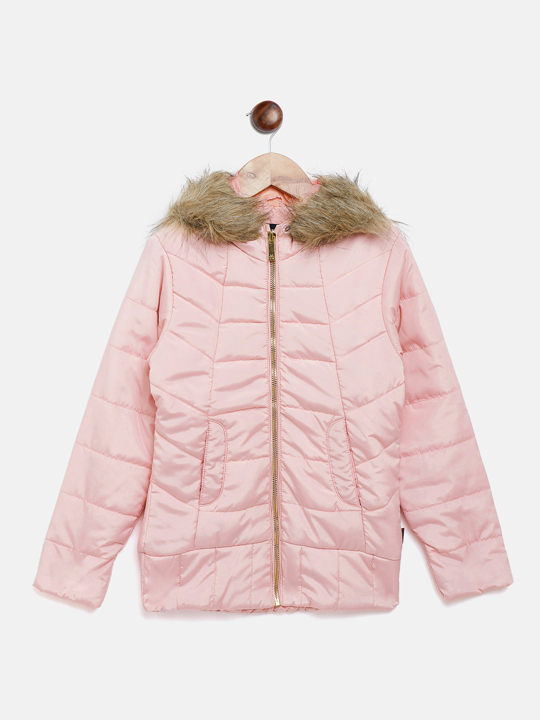 Pink Hooded Jacket - Girls Jackets