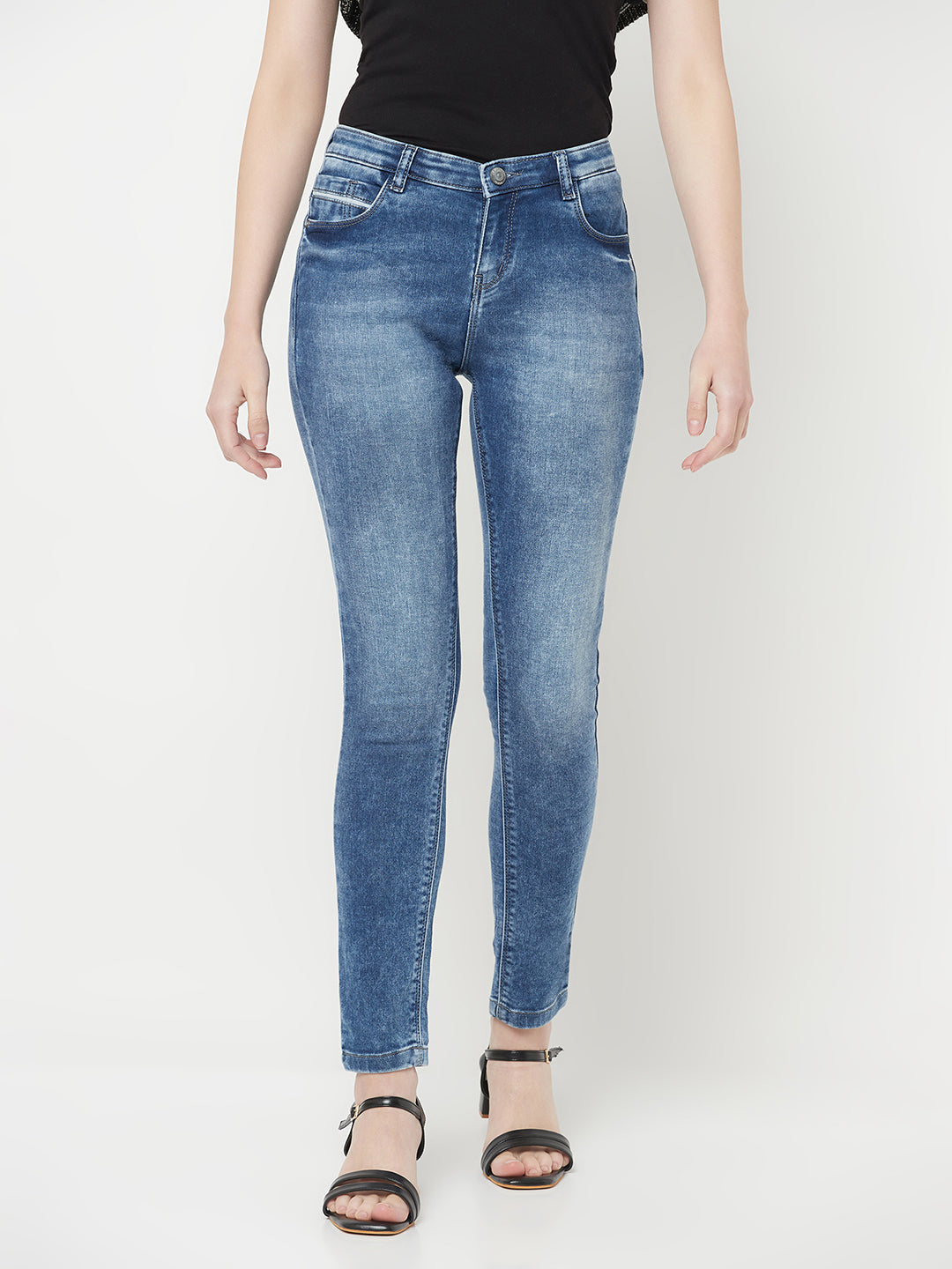 Blue Light Fade Jeans - Women Jeans