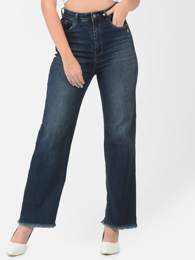 Blue Straight Jeans - Women Jeans