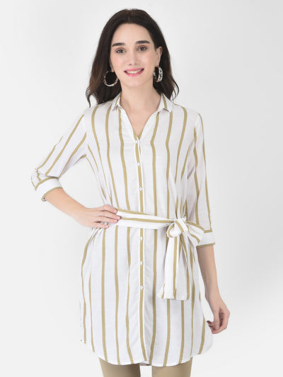 White Tie-up Dress-Women Dresses-Crimsoune Club