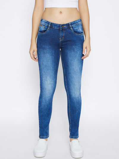 Blue Super Skinny Fit Jeans - Women Jeans