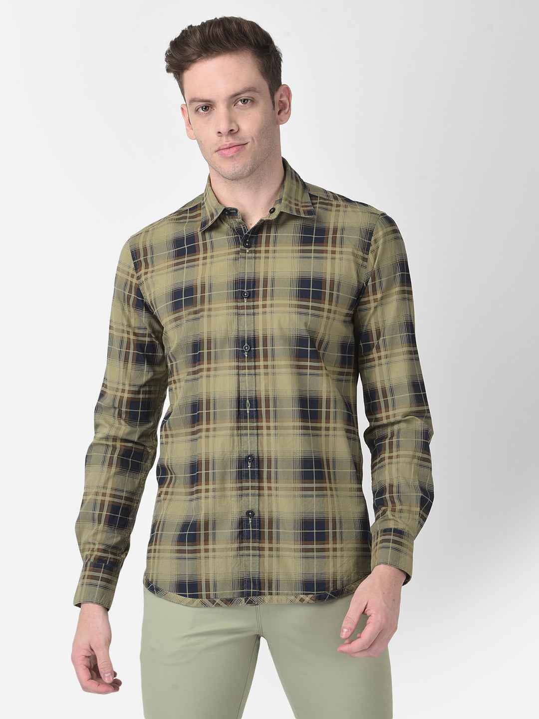 Olive Reversible Shirt-Men Shirts-Crimsoune Club