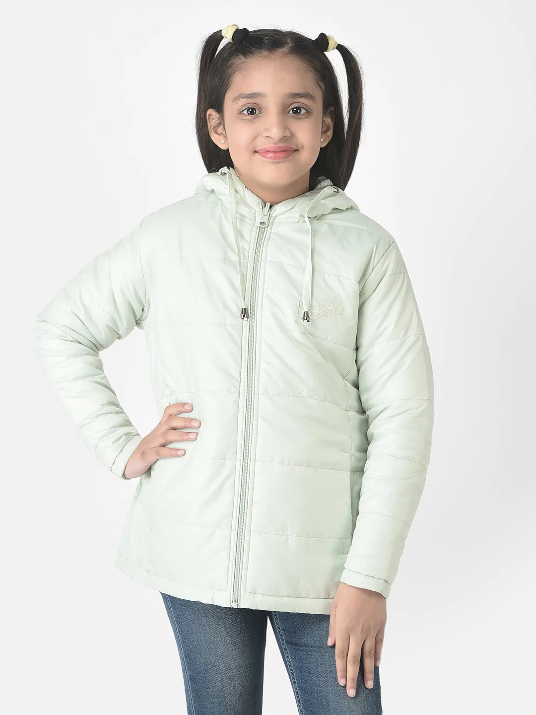  Mint Green A-Line Padded Jacket 