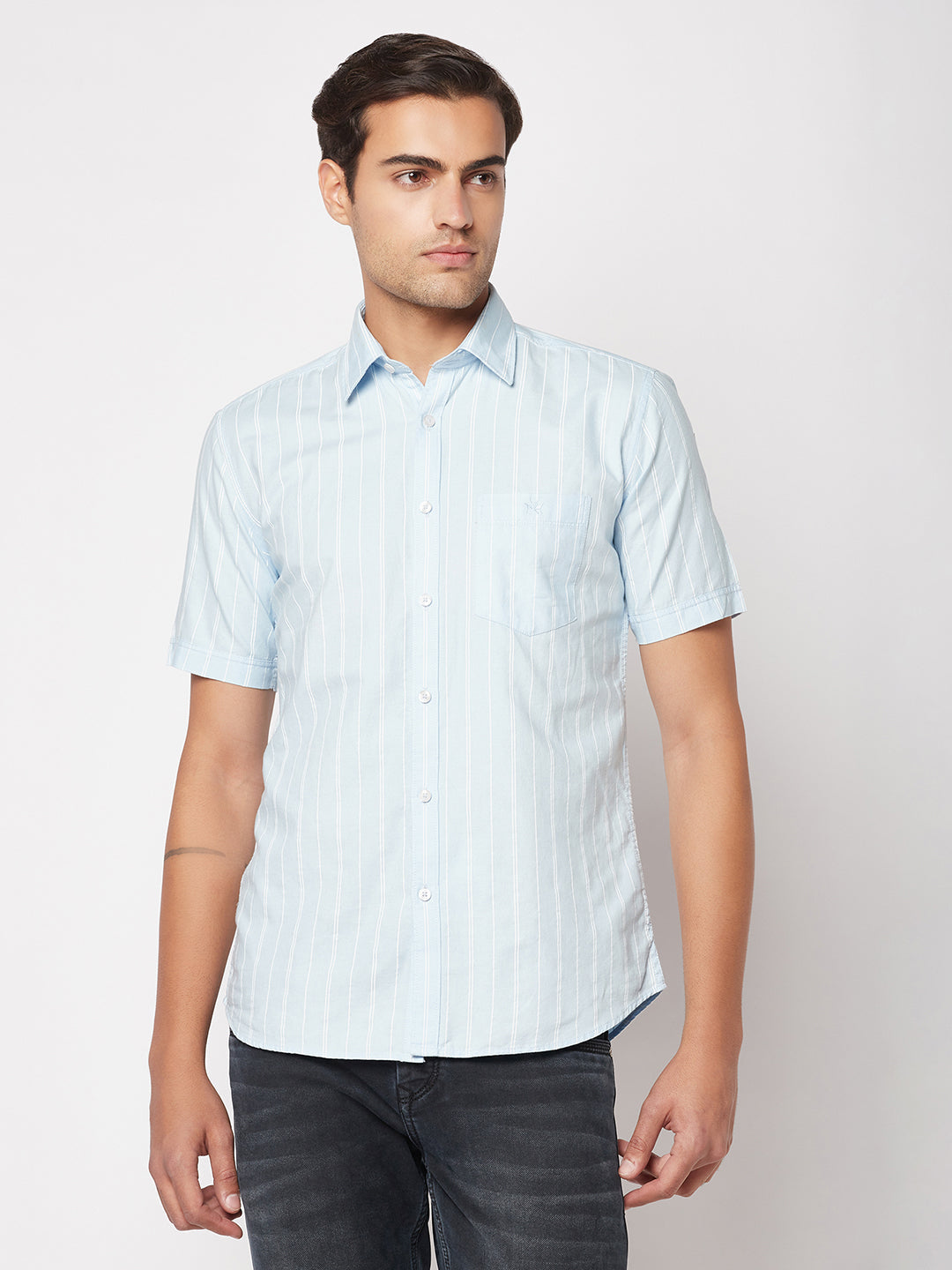  Striped Blue Shirt 