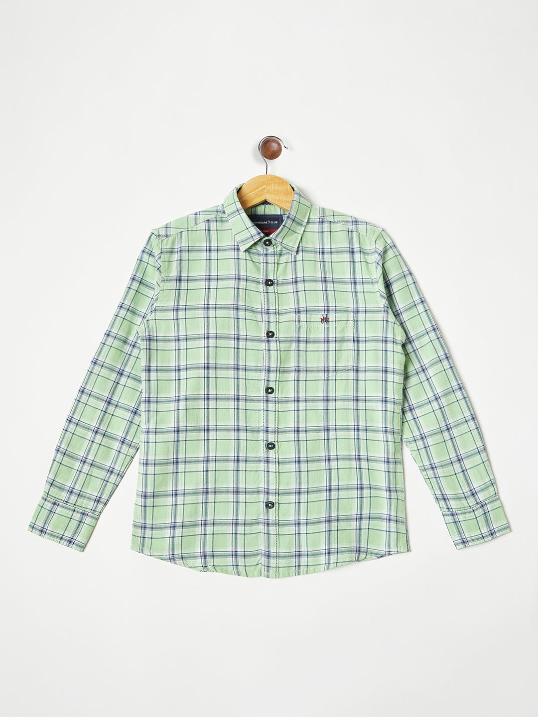 Green Checked Casual Shirt - Boys Shirts