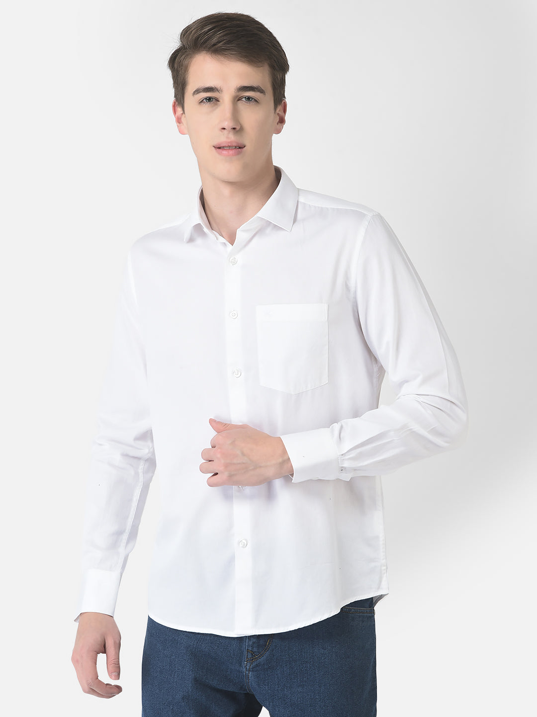  Classic White Button Shirt