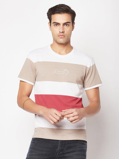  Striped Casual T-Shirt