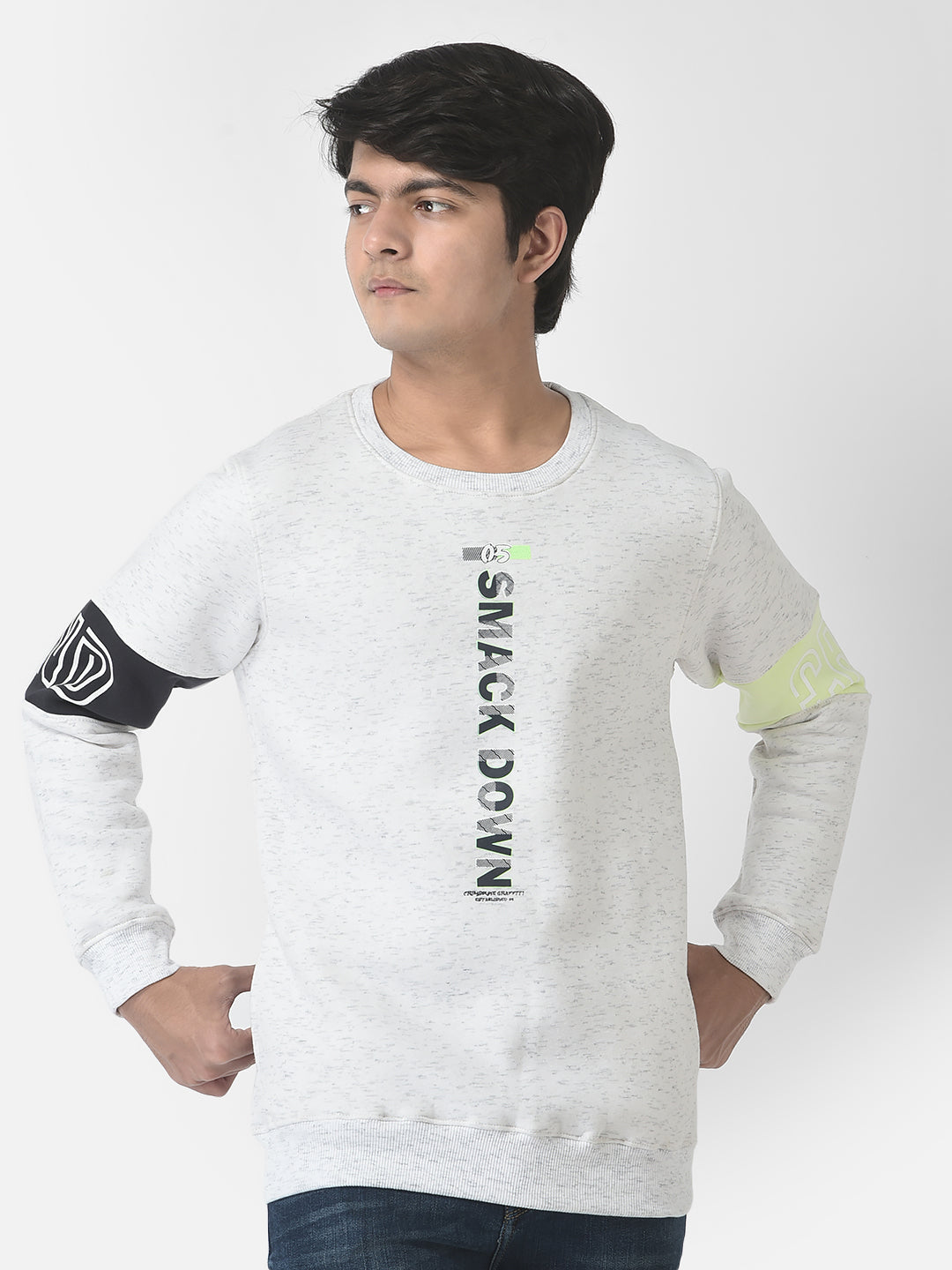 White Smack-Down Sweatshirt