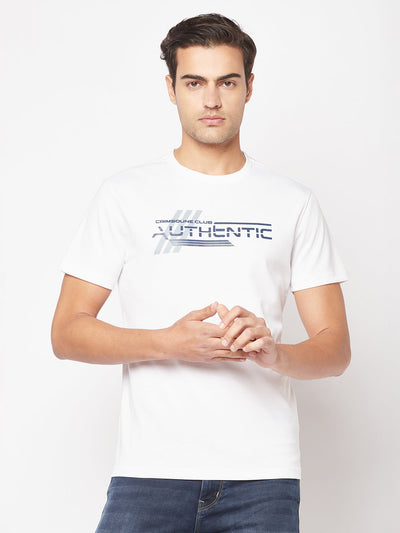  White Brand-Logo T-Shirt