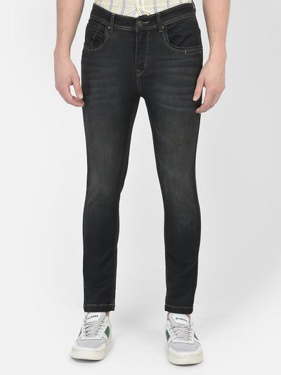  Dark Grey Light-Wash Jeans