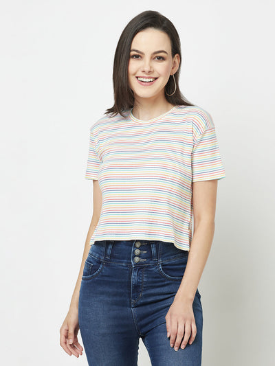  Light Rainbow Striped T-Shirt