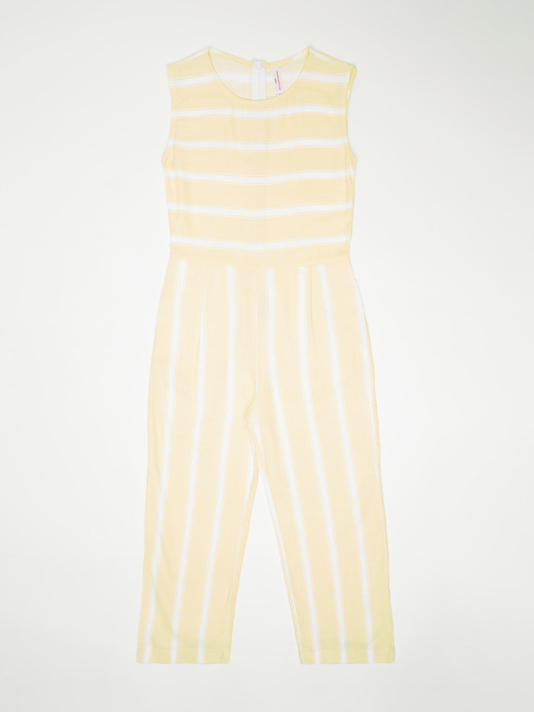 Yellow Striped Jumpsuit - Girls Jumpsuit