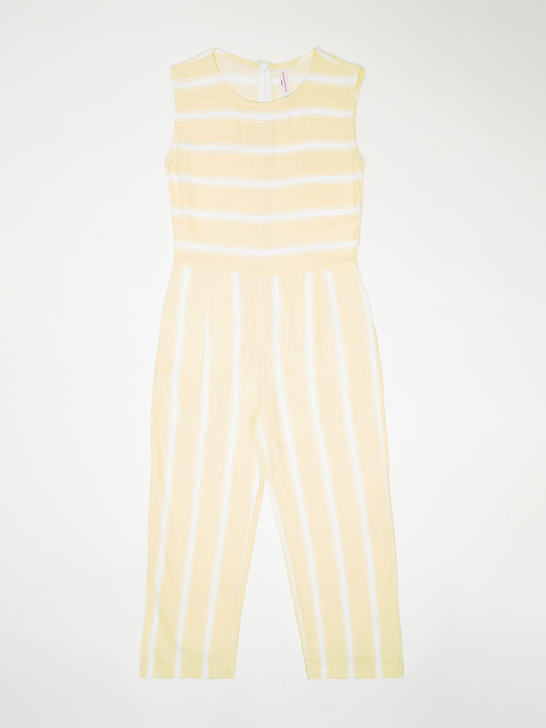 Yellow Striped Jumpsuit - Girls Jumpsuit