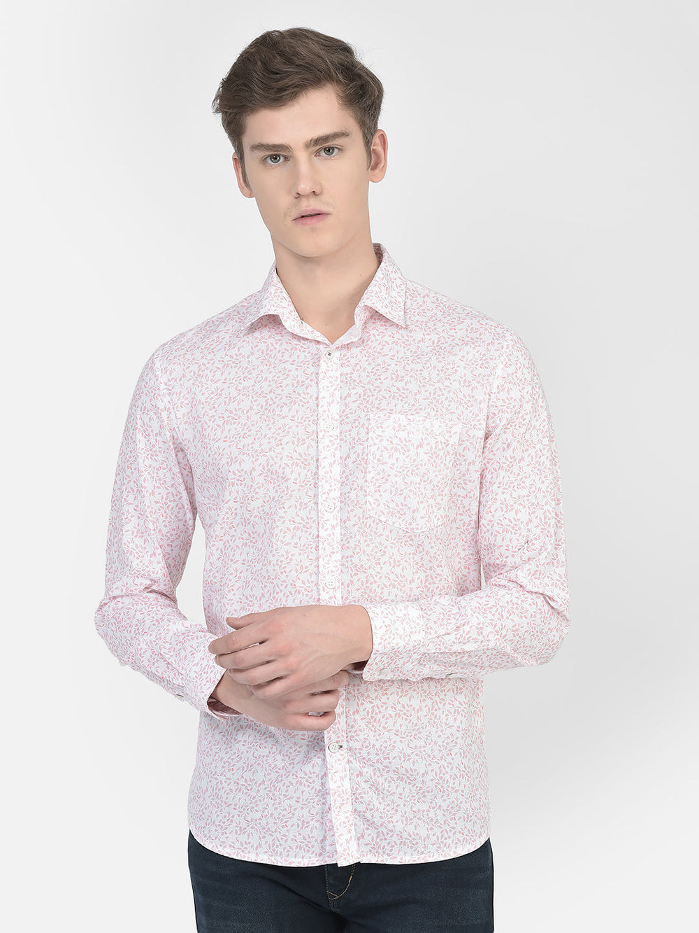  White Floral Shirt
