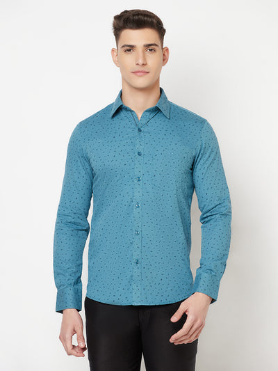 Blue Floral Shirt - Men Shirts
