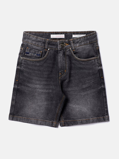 Grey Denim Shorts - Boys Shorts
