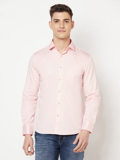 Pink Printed Shirt - Men Shirts