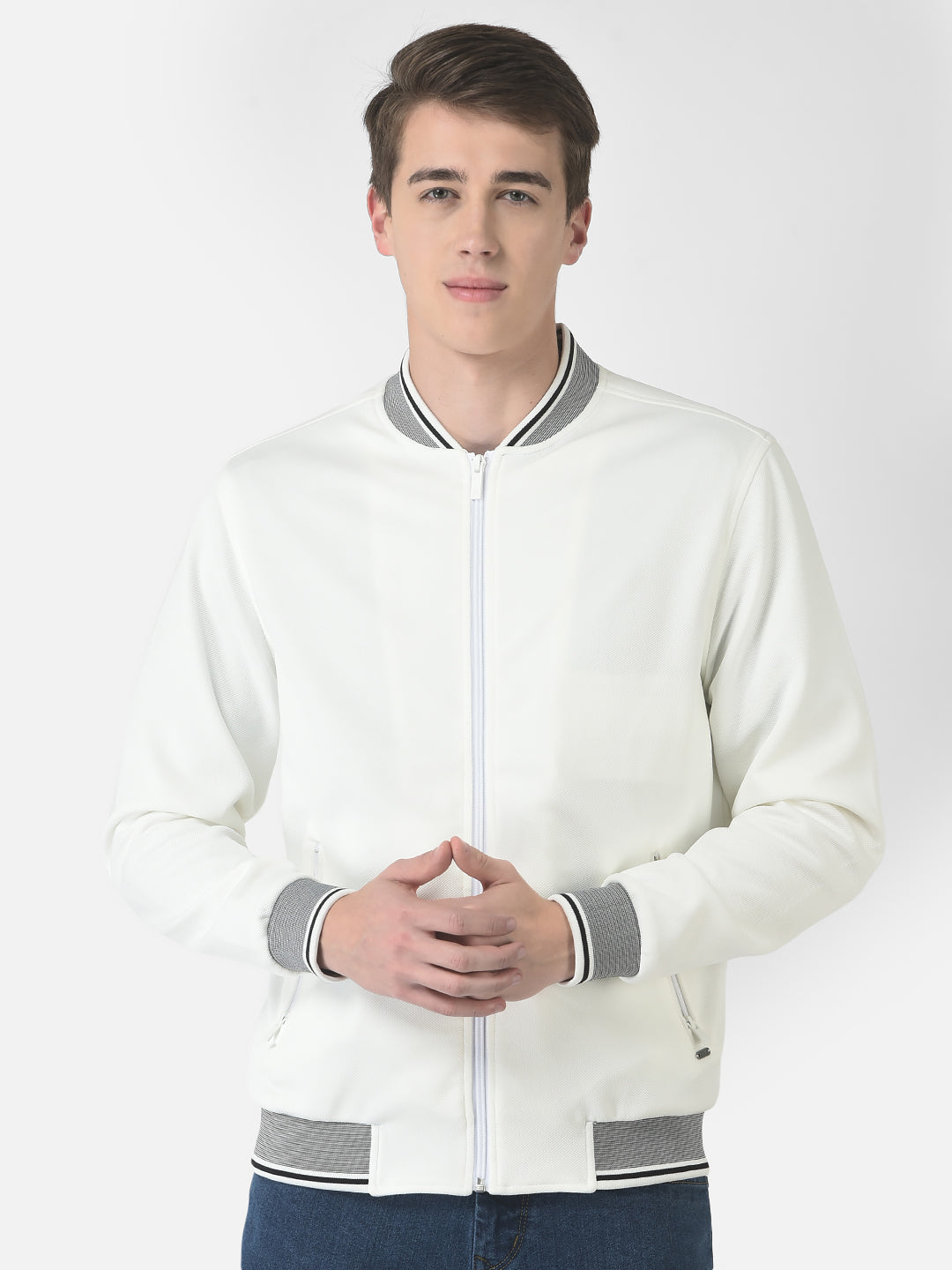  White Bomber Jacket