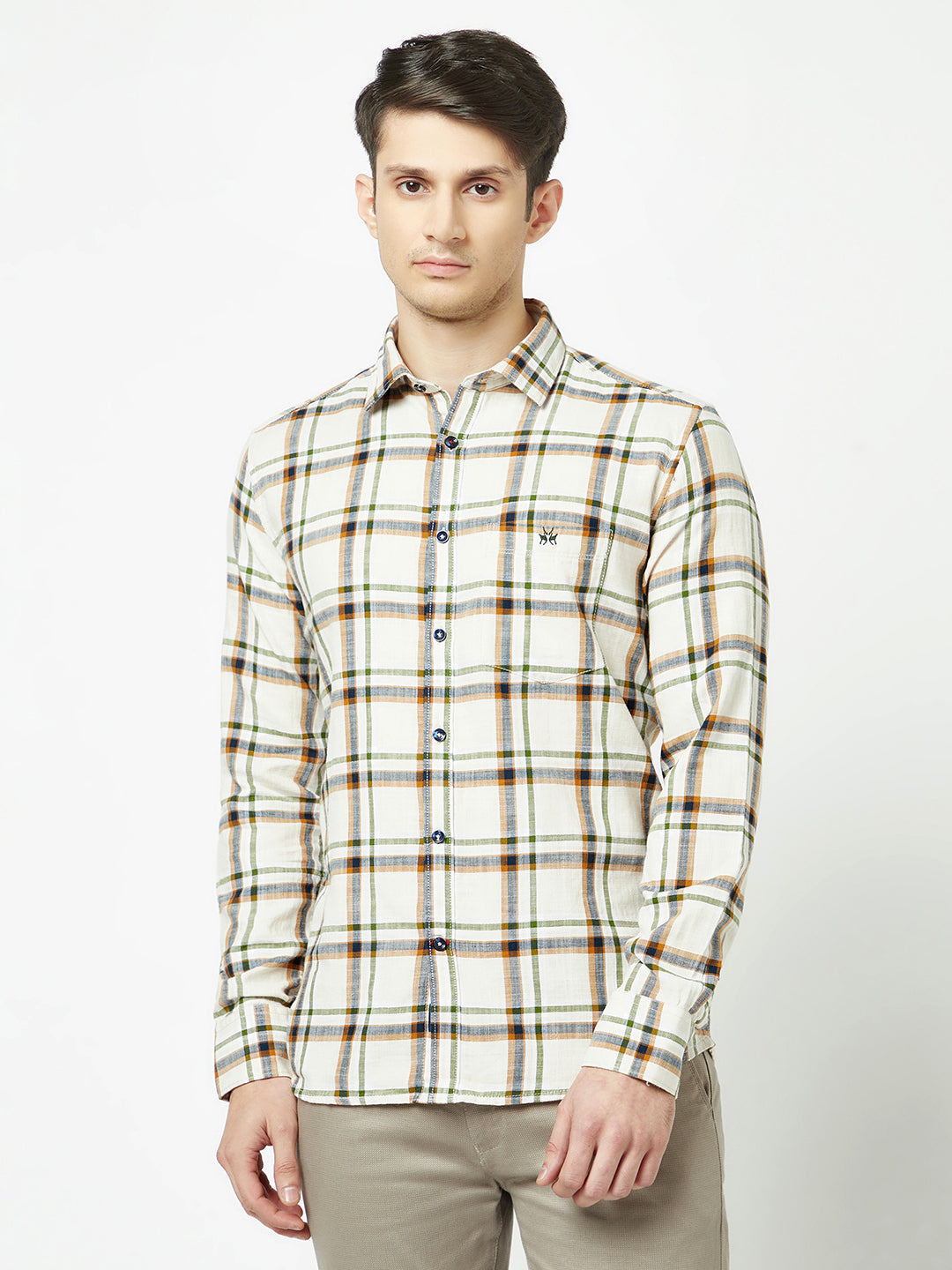  Cream Flannel Shirt