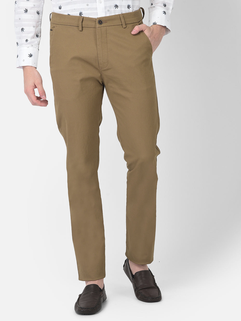 Brown Trousers-Men Trousers-Crimsoune Club