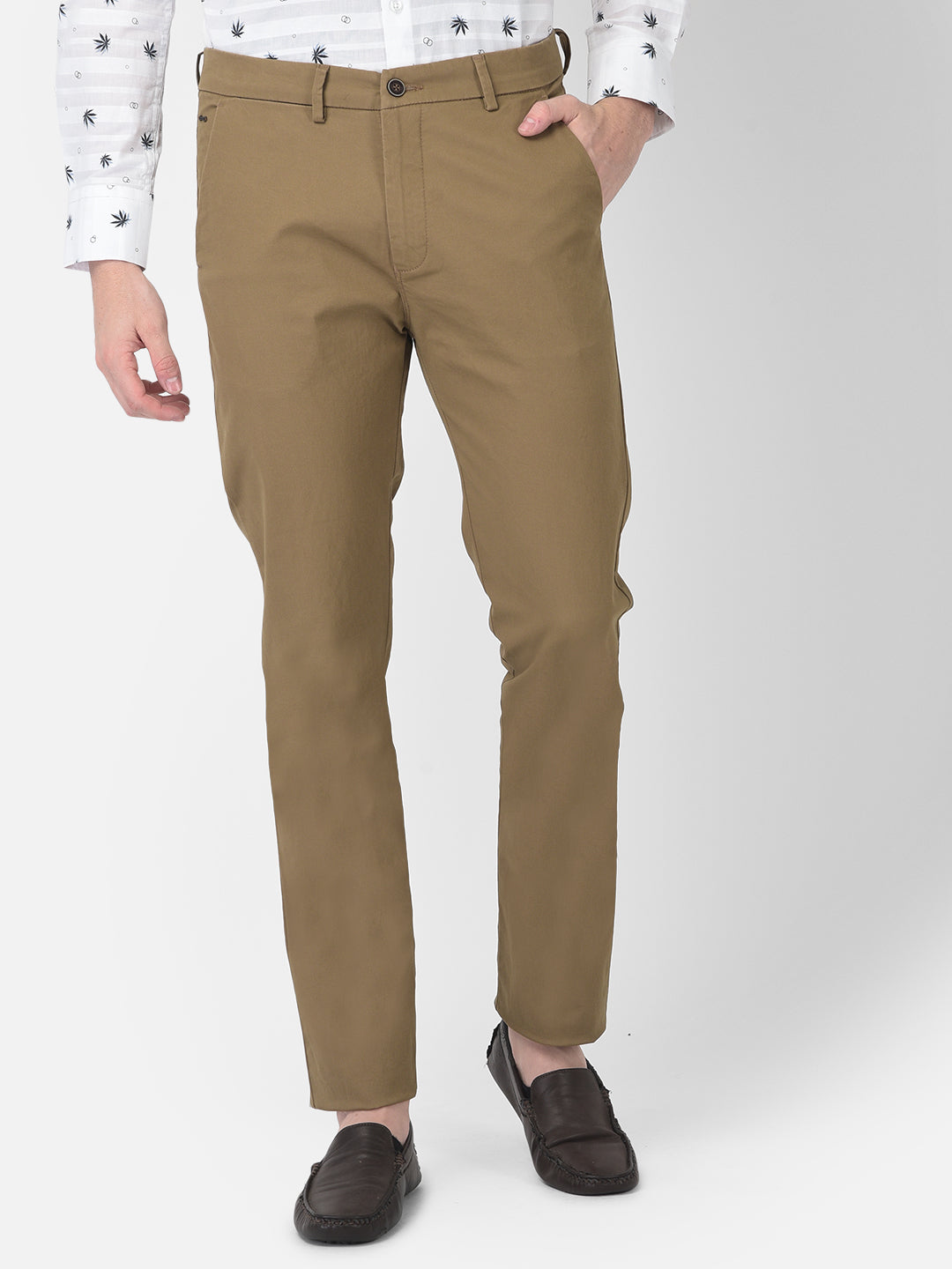 Brown Trousers-Men Trousers-Crimsoune Club