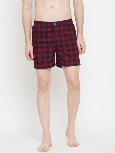Red Checked boxers - Men Boxers