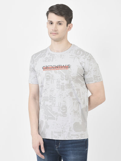  Grey Graphic T-Shirt