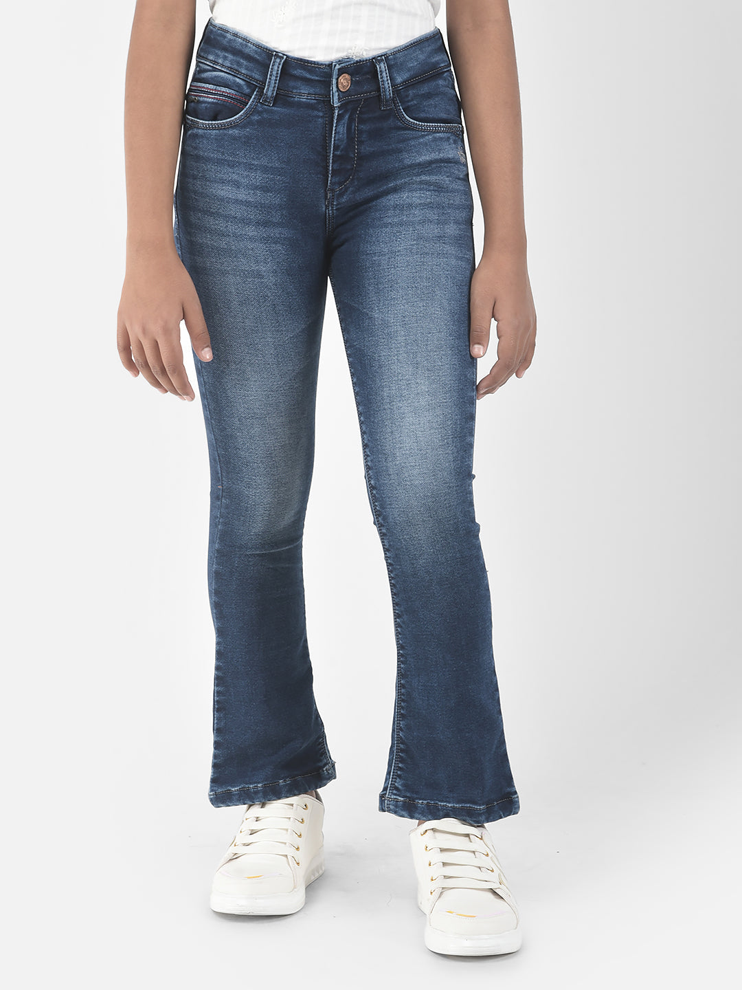  Light-Fade Boot Cut Jeans