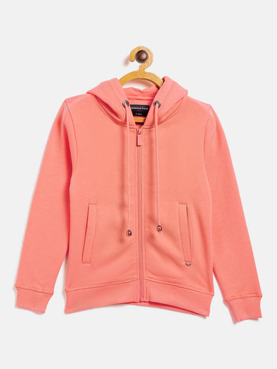 Pink Hooded Sweatshirt - Girls Sweatshirts